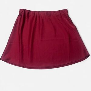 Forever 21 Deep Red Skater Skirt M